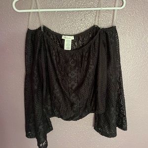 Black off the shoulder